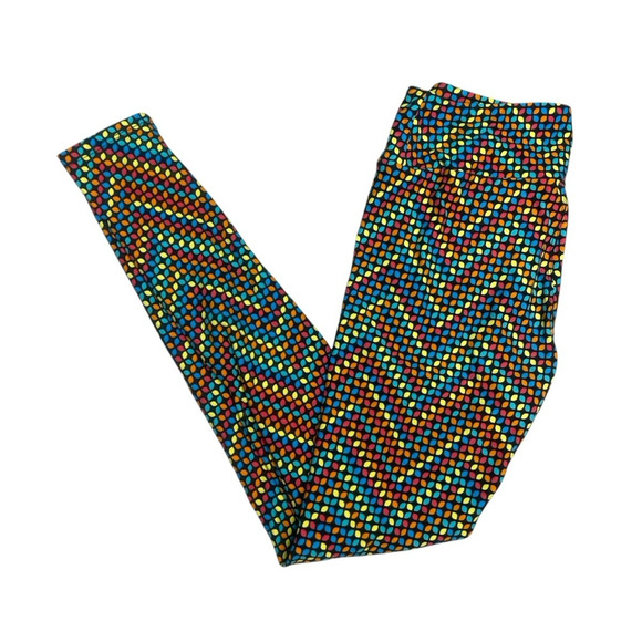 LuLaRoe Multicolor Leggings Women Size OS Casual Loungewear Fun Pattern Soft - Picture 1 of 8